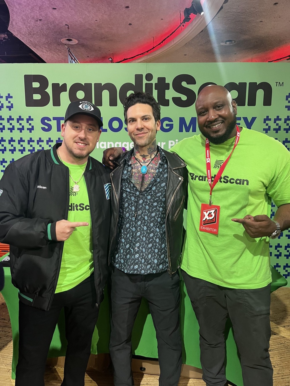 The BranditScan team at the booth in 2023