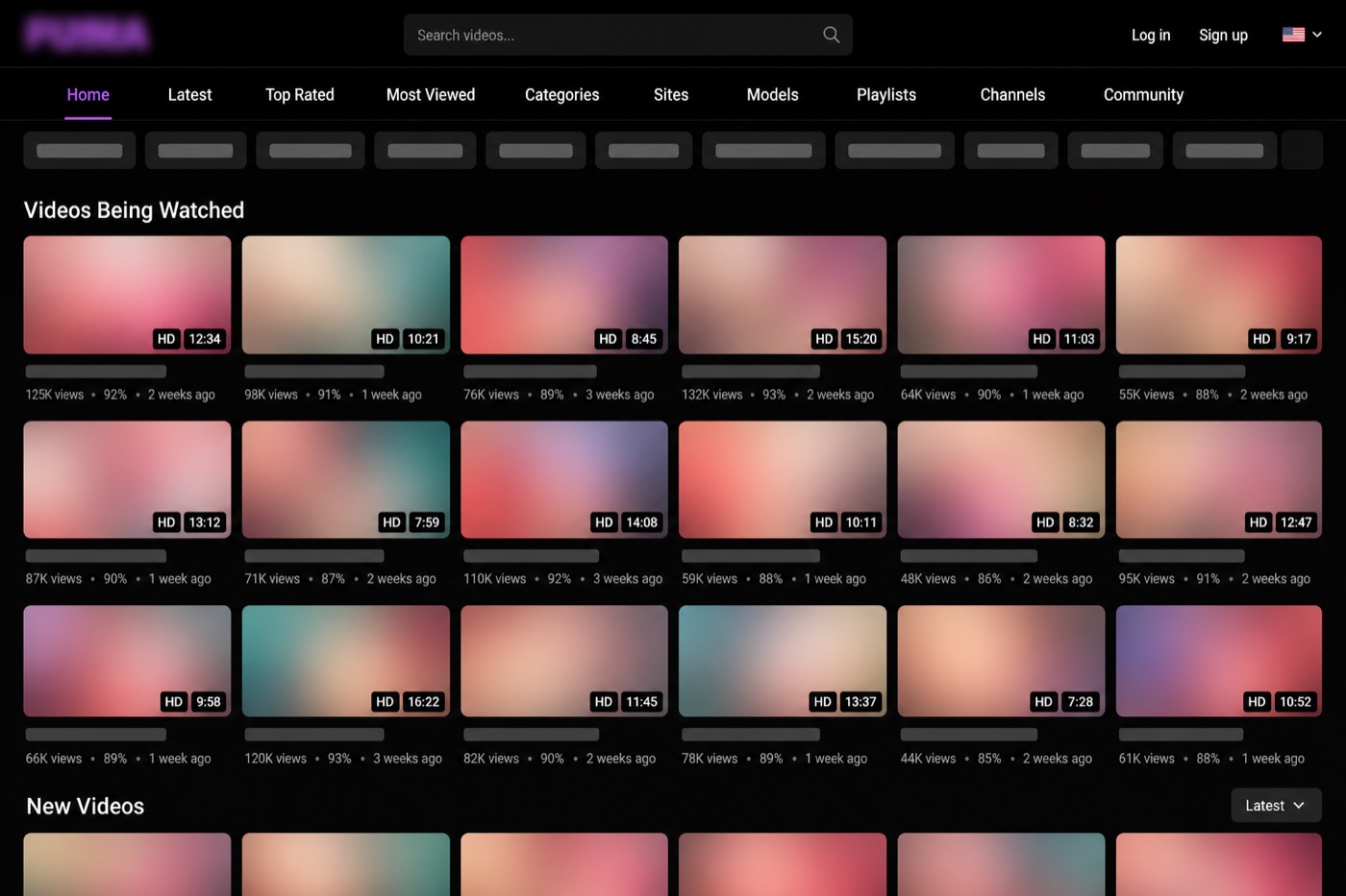 What the Camhub tv interface looks like