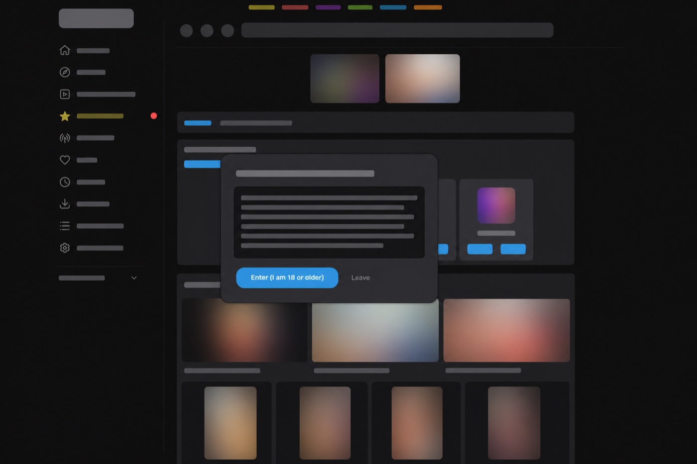 What the erothots.co interface looks like