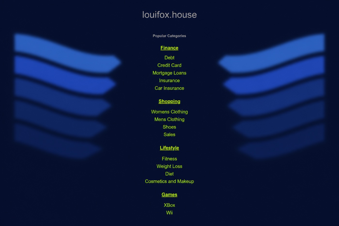 What the Louifox house interface looks like