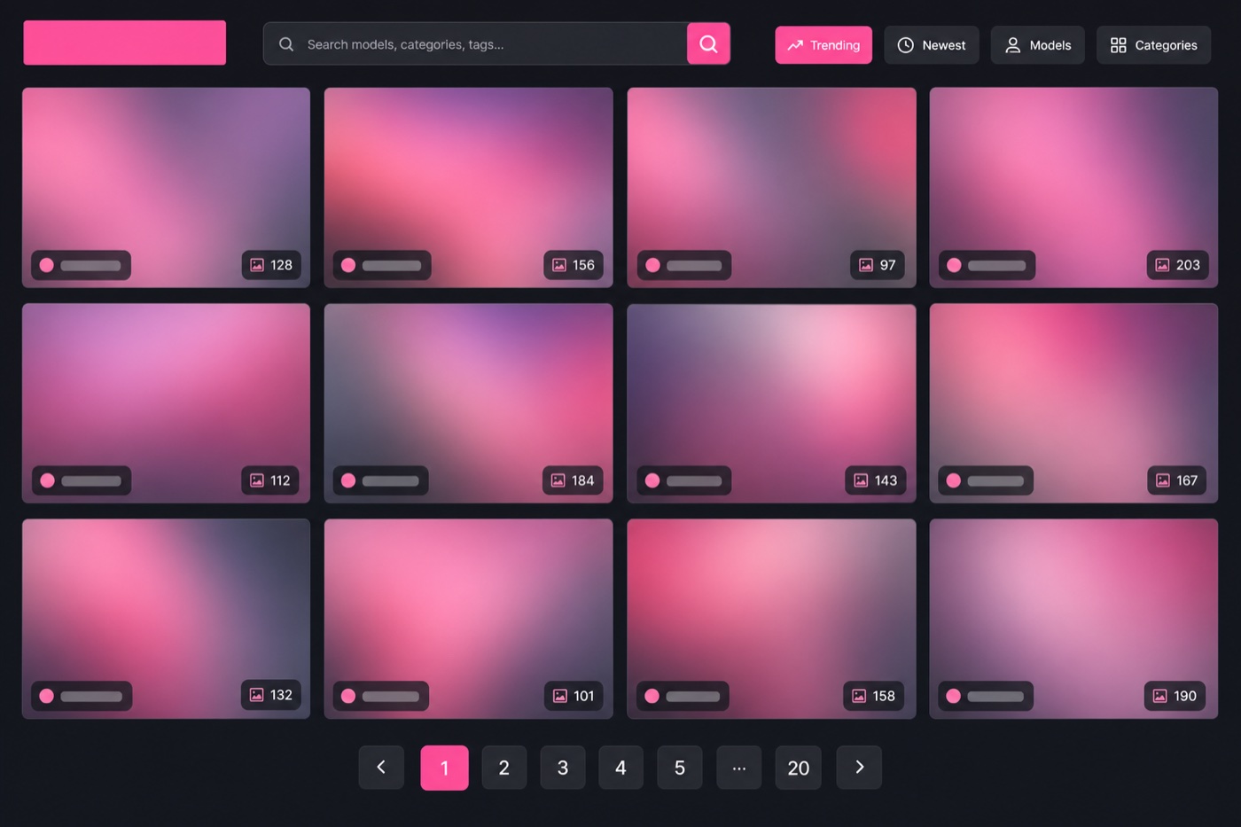 What the nudogram.com interface looks like