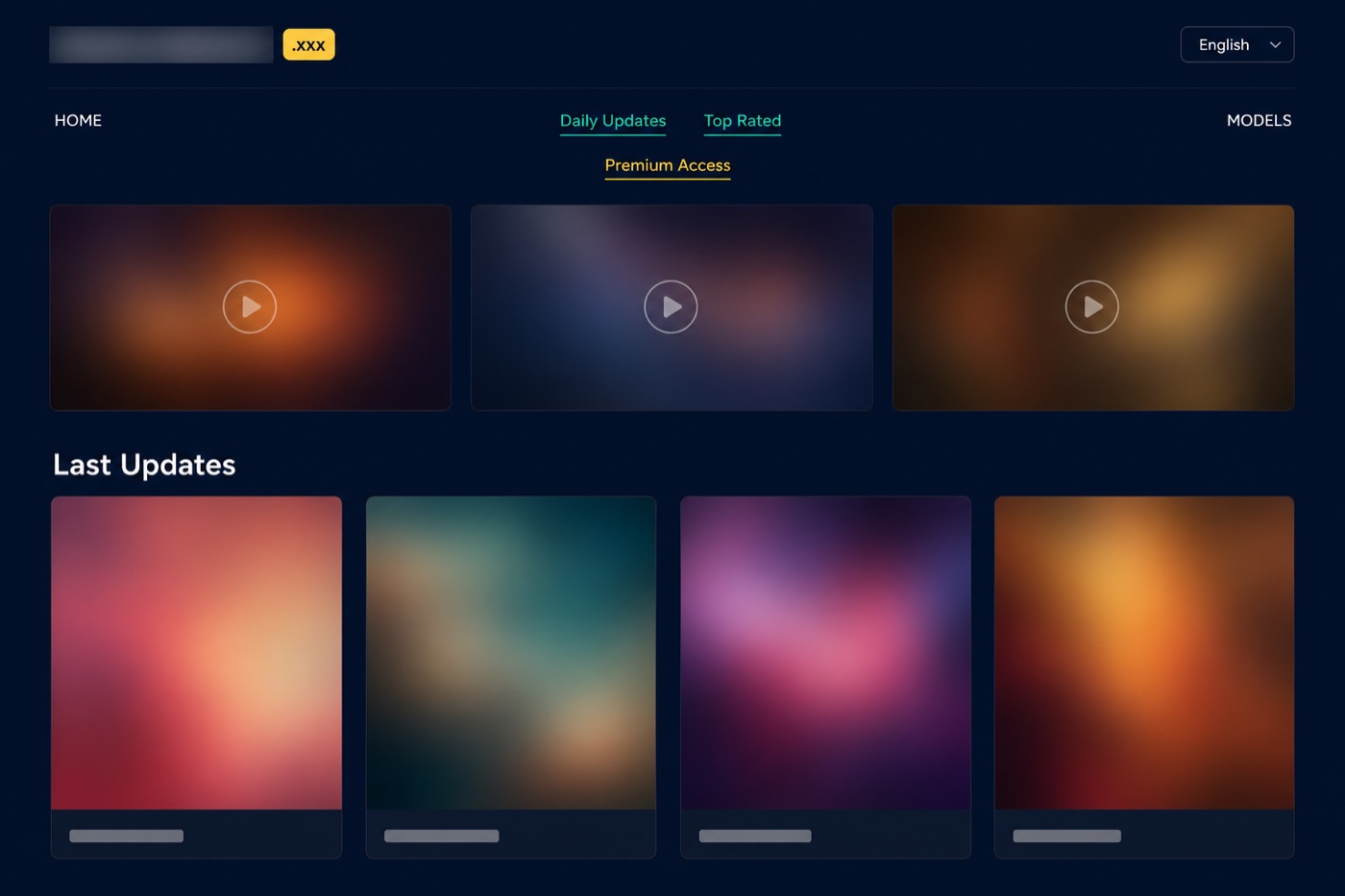 What the nudostar.tv interface looks like