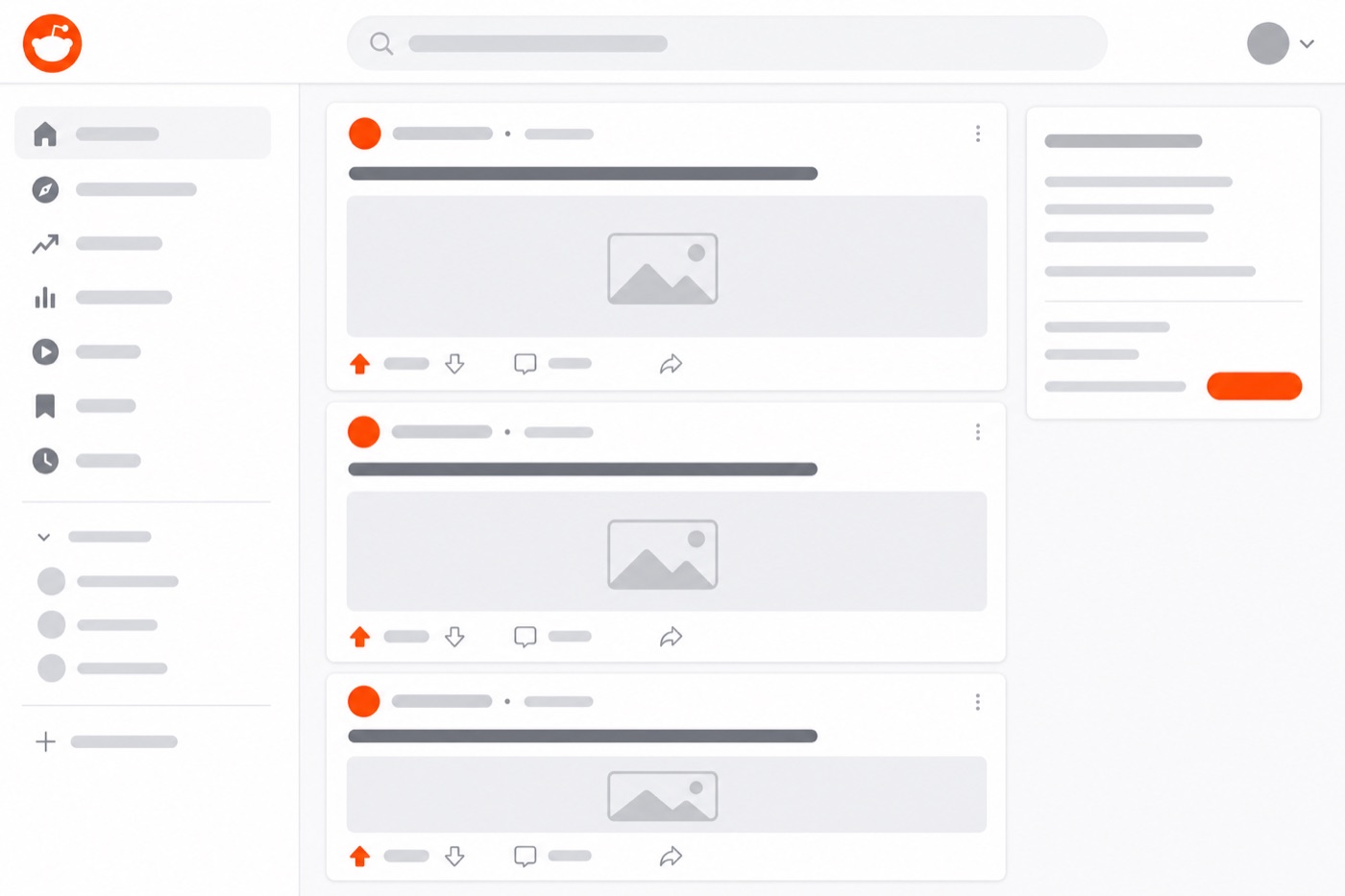 What the reddit.com interface looks like