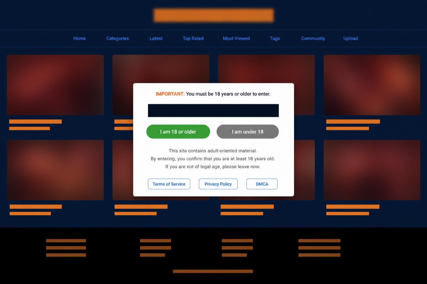What the sexiezpix.com interface looks like
