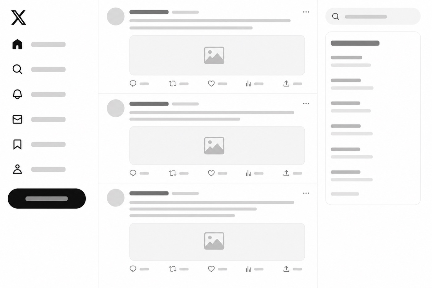 What the x.com interface looks like
